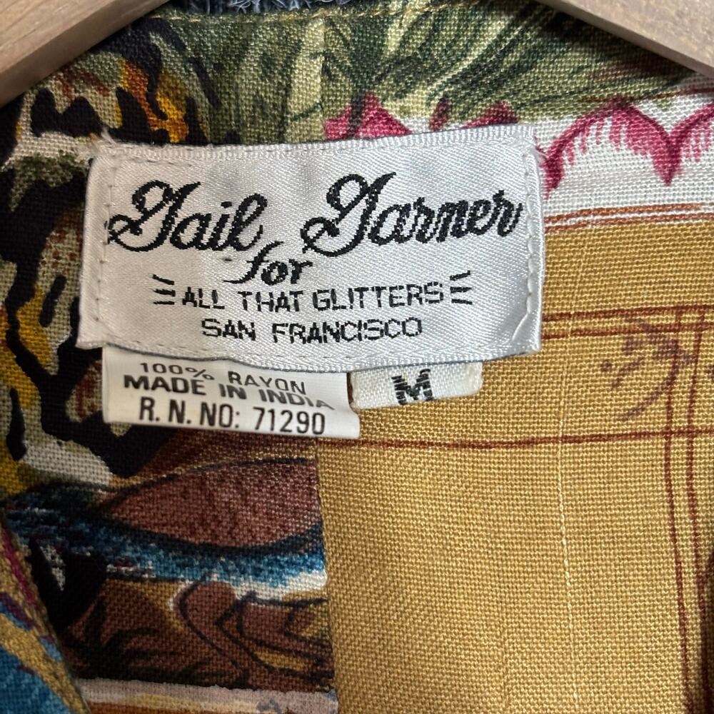Vtg Gail Garner Unique Artsy Vest Med Colorful Statement Eclectic Boho Global View 4
